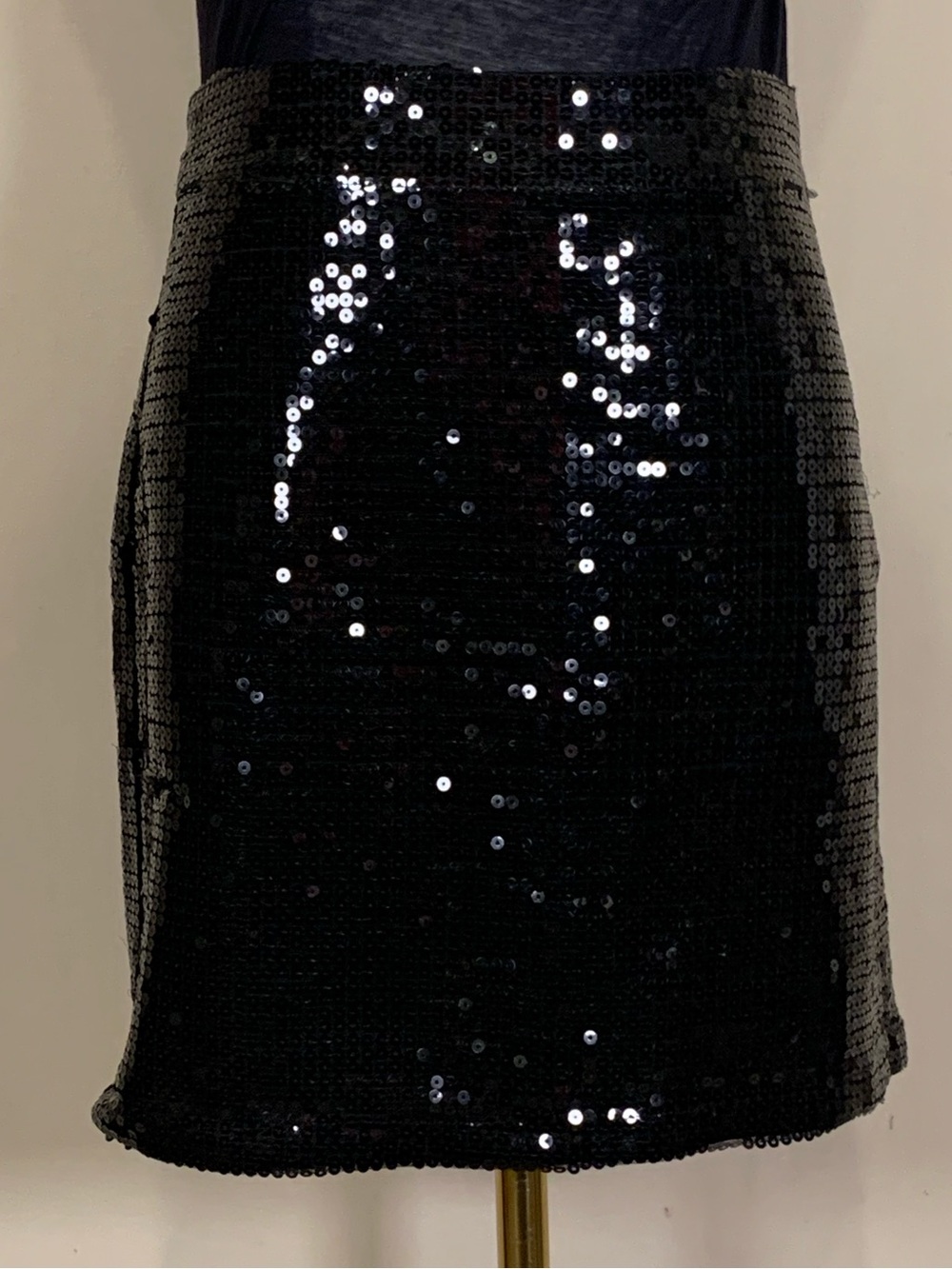 Nonchalant Label Kinsey Sequin Mini Skirt Black